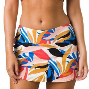 Prana Belltello Swim Skirt Bathing Suit Bottom Tropics Multicolor NWT Size S